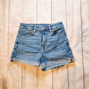 American Eagle Cuffed Denim Shorts